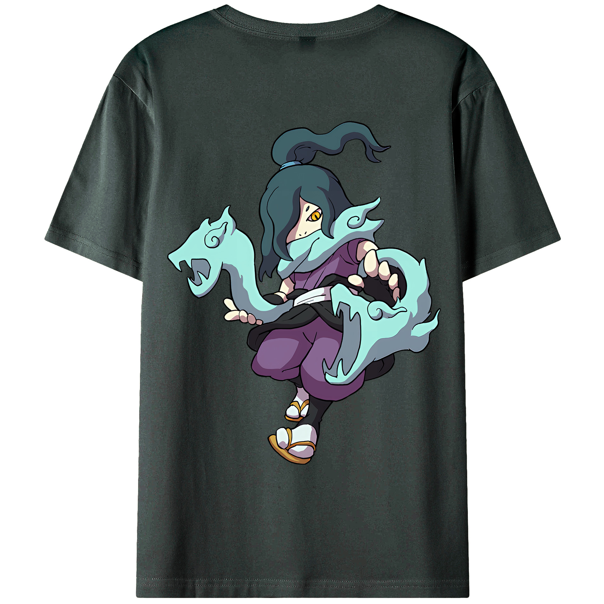 （画像用） 妖怪ウォッチ Yo-kai Watch 綿100％ メンズ半袖Tシャツ（バックプリント） 通気性
